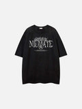 DAXUEN Oversized graphic t-shirt with skeleton design