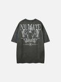 DAXUEN Oversized graphic t-shirt with skeleton design
