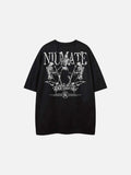 DAXUEN Oversized graphic t-shirt with skeleton design