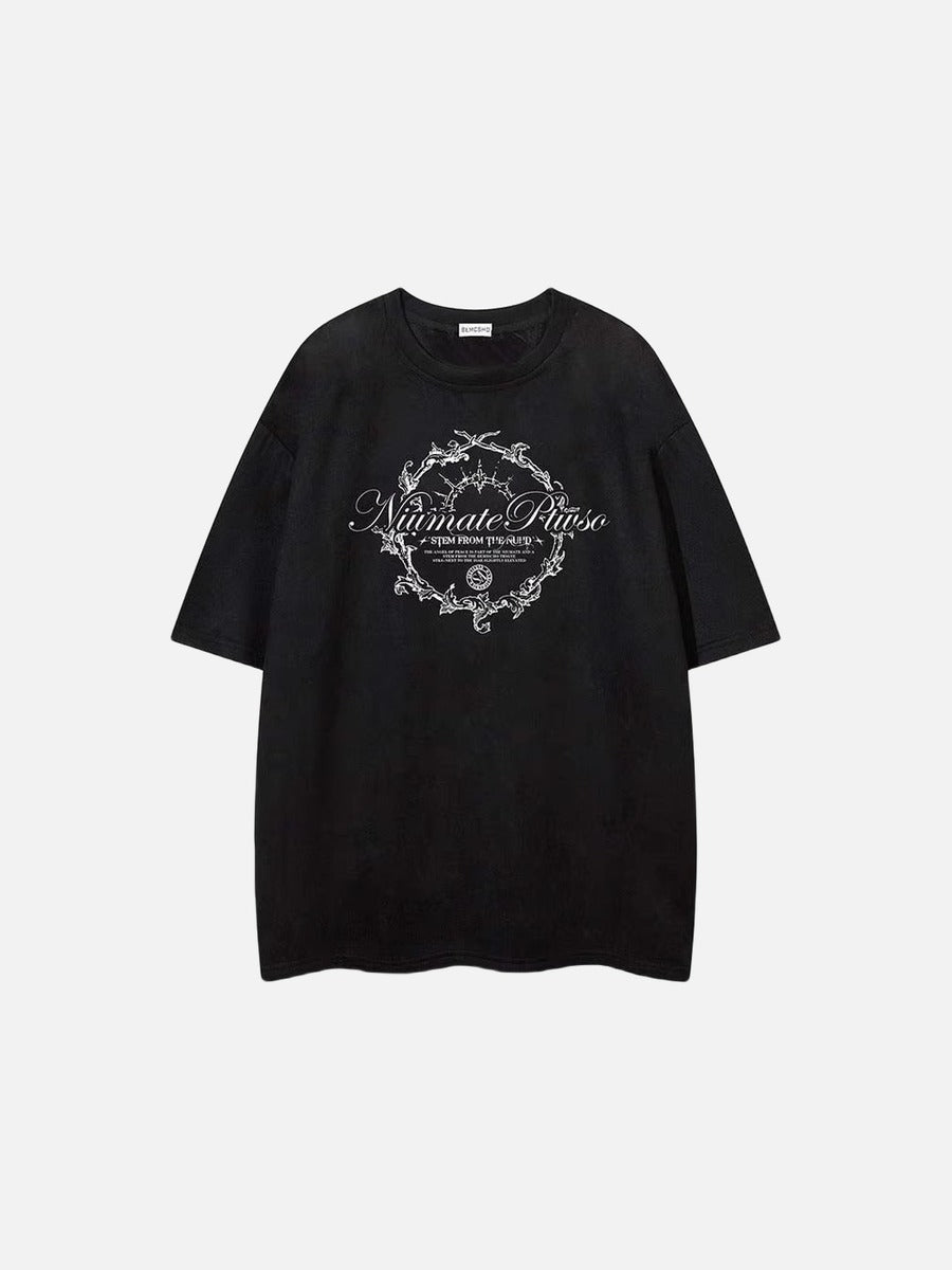 DAXUEN Niumate Ruuso Gothic Graphic T-Shirt