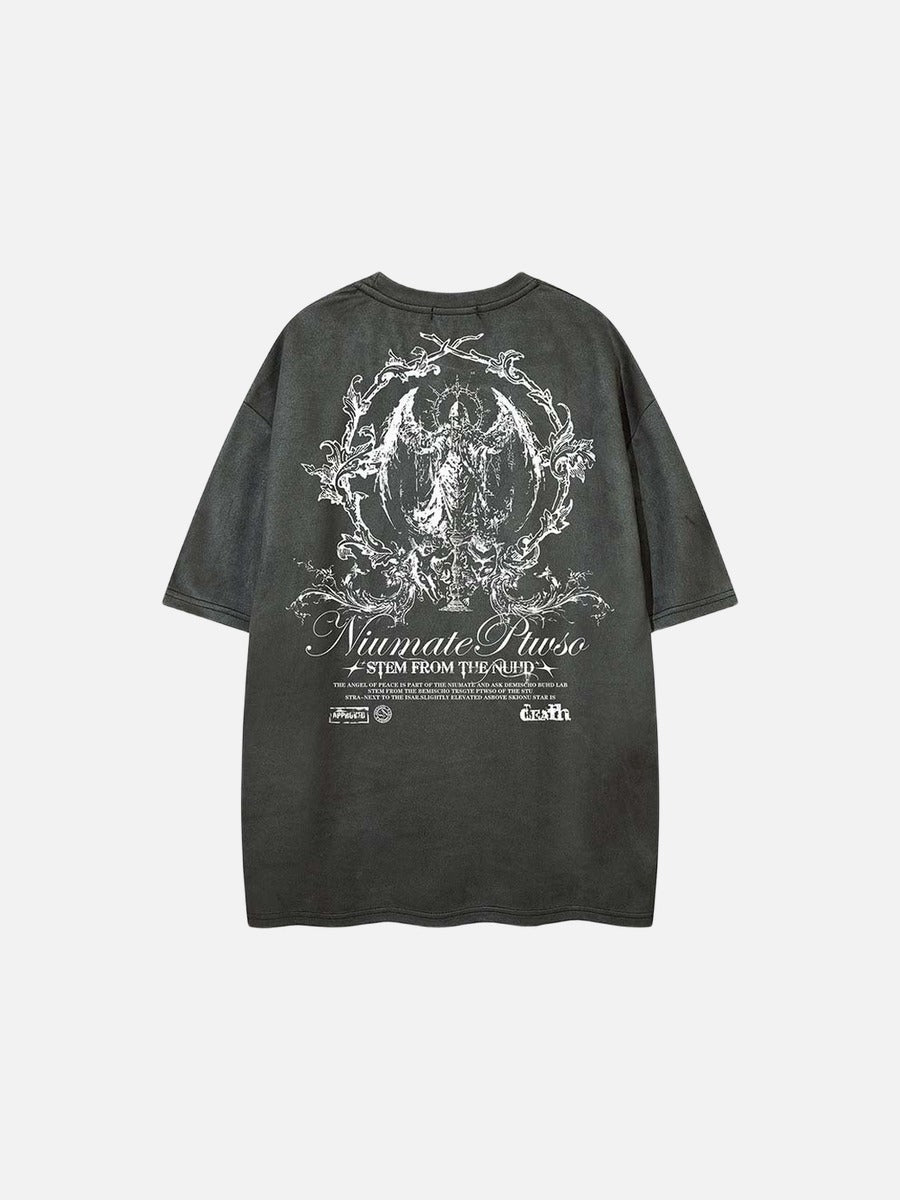 DAXUEN Niumate Ruuso Gothic Graphic T-Shirt