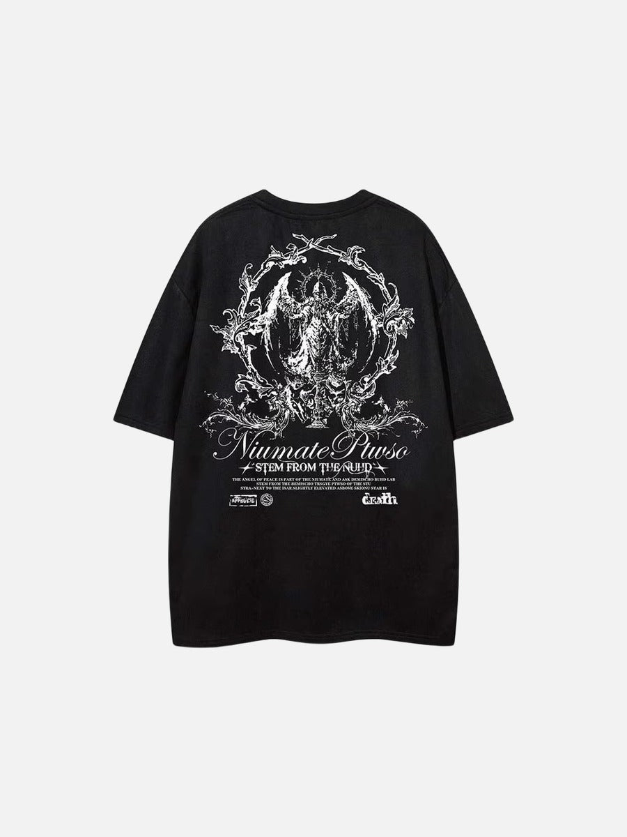 DAXUEN Niumate Ruuso Gothic Graphic T-Shirt