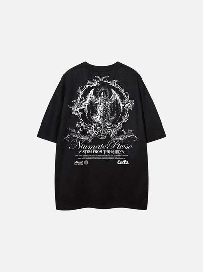 DAXUEN Niumate Ruuso Gothic Graphic T-Shirt