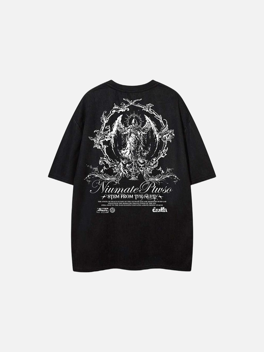 DAXUEN Niumate Ruuso Gothic Graphic T-Shirt