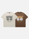 DAXUEN Oversized short-sleeved t-shirt with graphic print