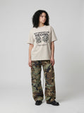 DAXUEN Oversized short-sleeved t-shirt with graphic print — model photo