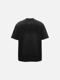 DAXUEN Distressed oversized crew-neck t-shirt with graphic prints