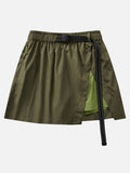 Asymmetrical Mini Skort with Inner Shorts