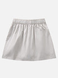 Asymmetrical Mini Skort with Inner Shorts