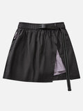 Asymmetrical Mini Skort with Inner Shorts
