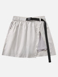 Asymmetrical Mini Skort with Inner Shorts