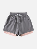 Layered Women's Athletic Shorts