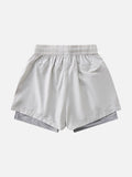 Layered Women's Athletic Shorts