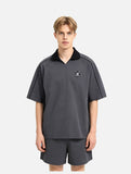 Oversized Contrast Polo Shirt