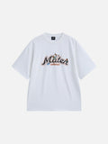 Stylized Graphic T-Shirt in White or Sage Green