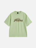 Stylized Graphic T-Shirt in White or Sage Green