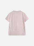 Contrasting Piped Graphic T-Shirt