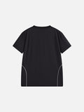 Contrasting Piped Graphic T-Shirt