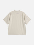 Abstract Embroidered Oversized T-Shirt