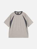 Contrasting Color Casual T-Shirt