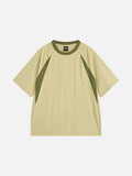 Contrasting Color Casual T-Shirt