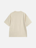 Graffiti Print Crewneck T-Shirt - Casual