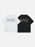 DAXUEN Short-sleeve crew neck t-shirt with text print