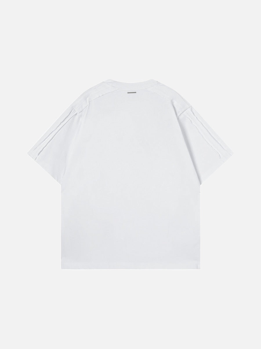 DAXUEN Short-sleeve crew neck t-shirt with text print