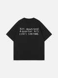 DAXUEN Short-sleeve crew neck t-shirt with text print