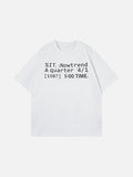 DAXUEN Short-sleeve crew neck t-shirt with text print