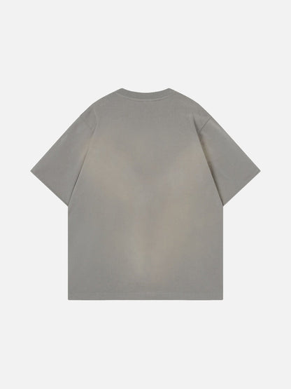 DAXUEN Oversized graphic T-shirt featuring hourglass design