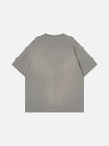 DAXUEN Oversized graphic T-shirt featuring hourglass design