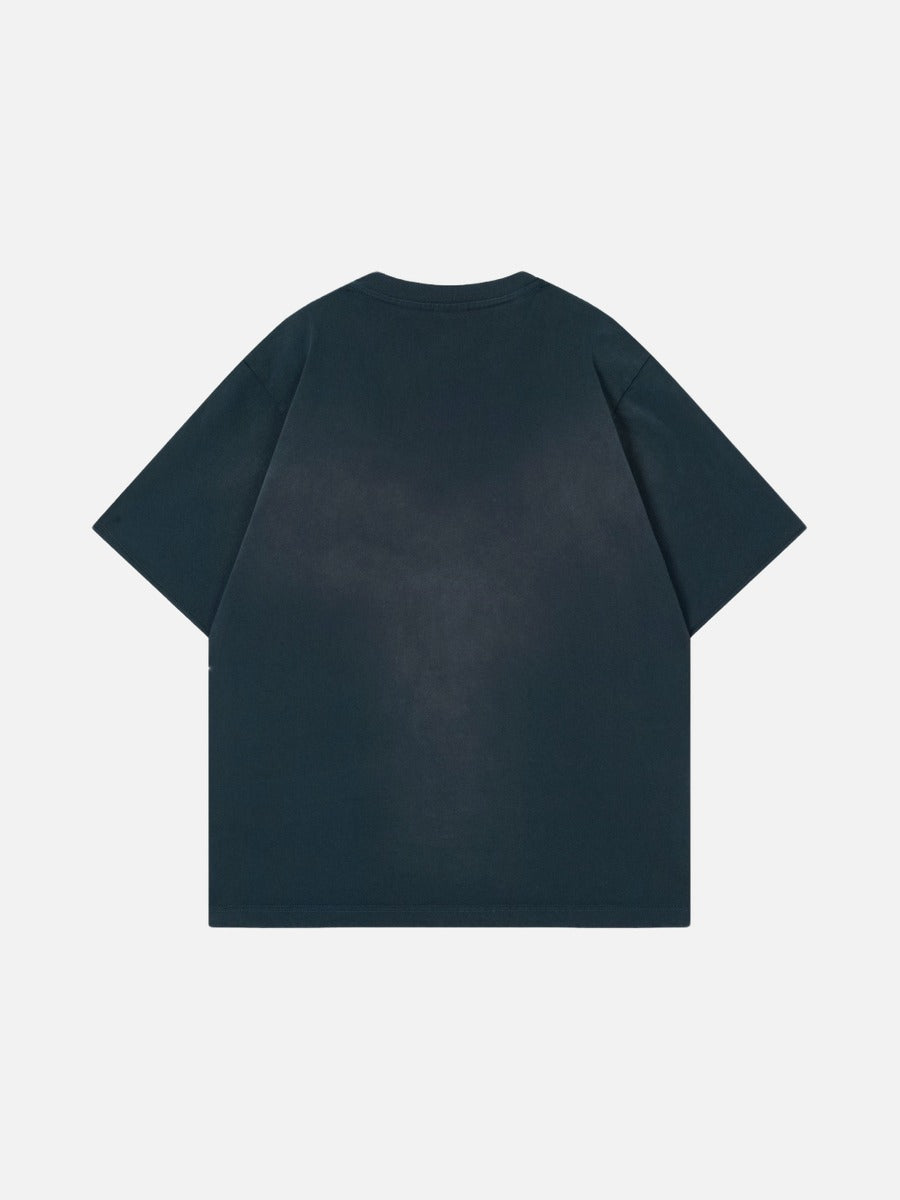 DAXUEN Oversized graphic T-shirt featuring hourglass design