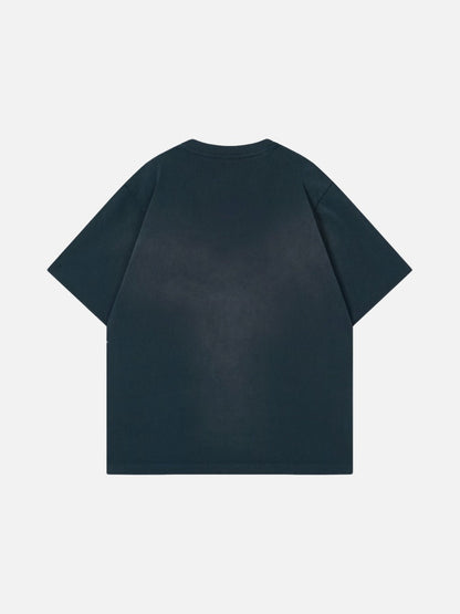 DAXUEN Oversized graphic T-shirt featuring hourglass design