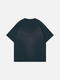 DAXUEN Oversized graphic T-shirt featuring hourglass design