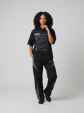 DAXUEN Short-sleeved button-down shirt with graphic print — model photo