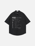 DAXUEN Short-sleeved button-down shirt with graphic print