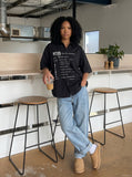 DAXUEN Short-sleeved button-down shirt with graphic print — model photo