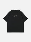 DAXUEN Graphic t-shirt with numbers and pins design