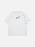 DAXUEN Graphic t-shirt with numbers and pins design