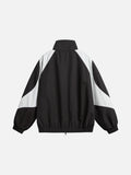 Color-Blocked Track Jacket with Crest Logo