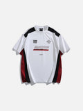 Color-Blocked Oldtribe Graphic T-Shirt