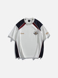 Color-Blocked Shield Patch T-Shirt