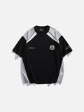 Color-Blocked Shield Patch T-Shirt