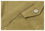DAXUEN olive green cropped corduroy jacket