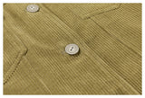 DAXUEN olive green cropped corduroy jacket