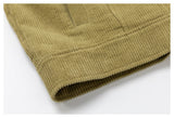 DAXUEN olive green cropped corduroy jacket