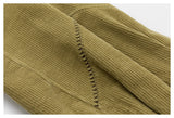 DAXUEN olive green cropped corduroy jacket