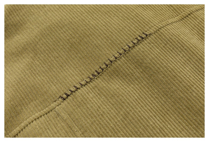 DAXUEN olive green cropped corduroy jacket