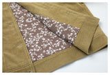 DAXUEN olive green cropped corduroy jacket